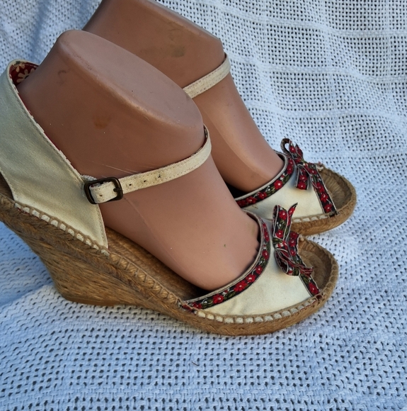 Seychelles Alpine open toe jute wedge sandals 8 NEW - Picture 1 of 10